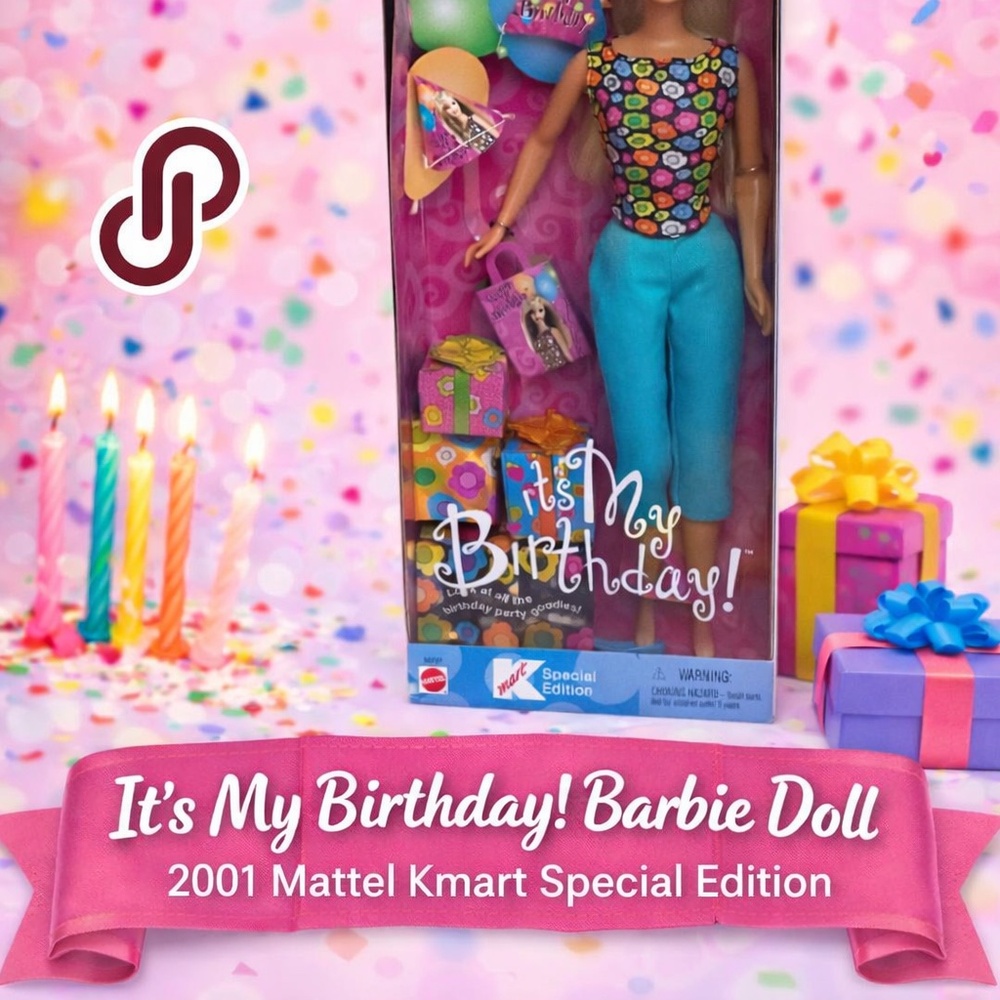 Barbie “It’s My Birthday!” Doll 2001 Mattel Kmart Special Edition - Picture 7 of 7